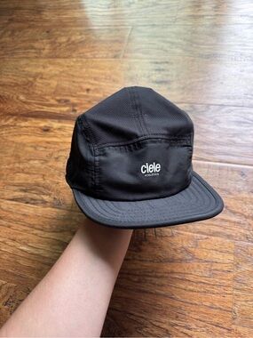 Ciele Athletics Black Performance Five-Panel Cap